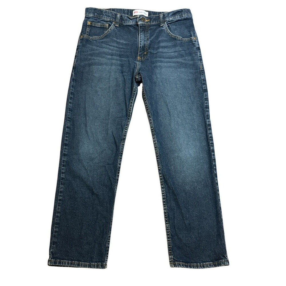 Wrangler Husky Boys Classic‎ Straight Jeans Size 16 Adjustable Waist Western